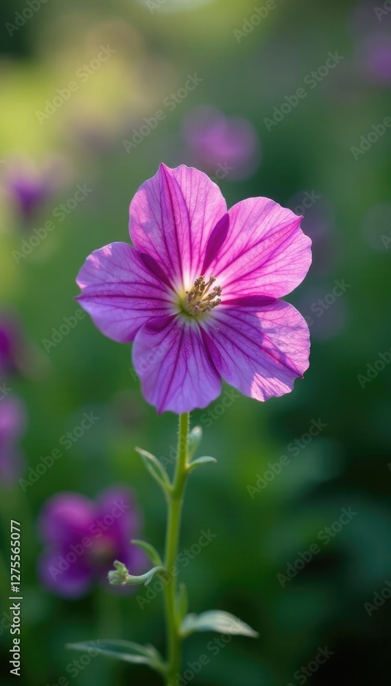 Rampion bellflower's intricate details in full bloom, plant, greenery, flowers Rampion bellflower's intricate details in full bloom, plant, greenery, flowers