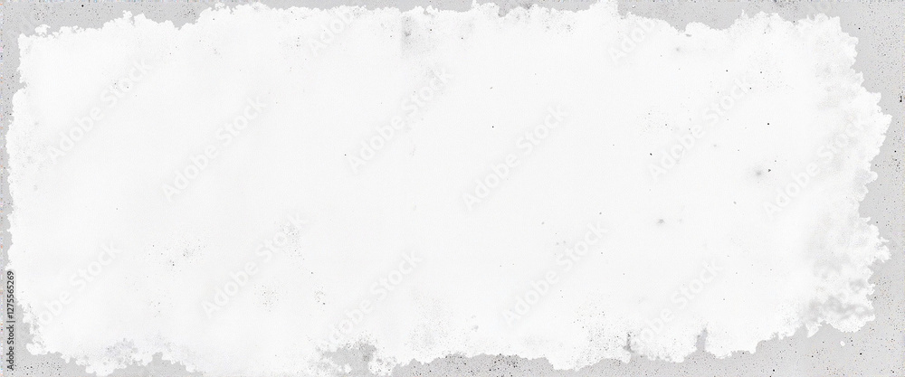 Fototapeta premium Urban concrete wall with distressed white paint and gray background, decay concept