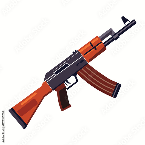 akm 47 vector image 