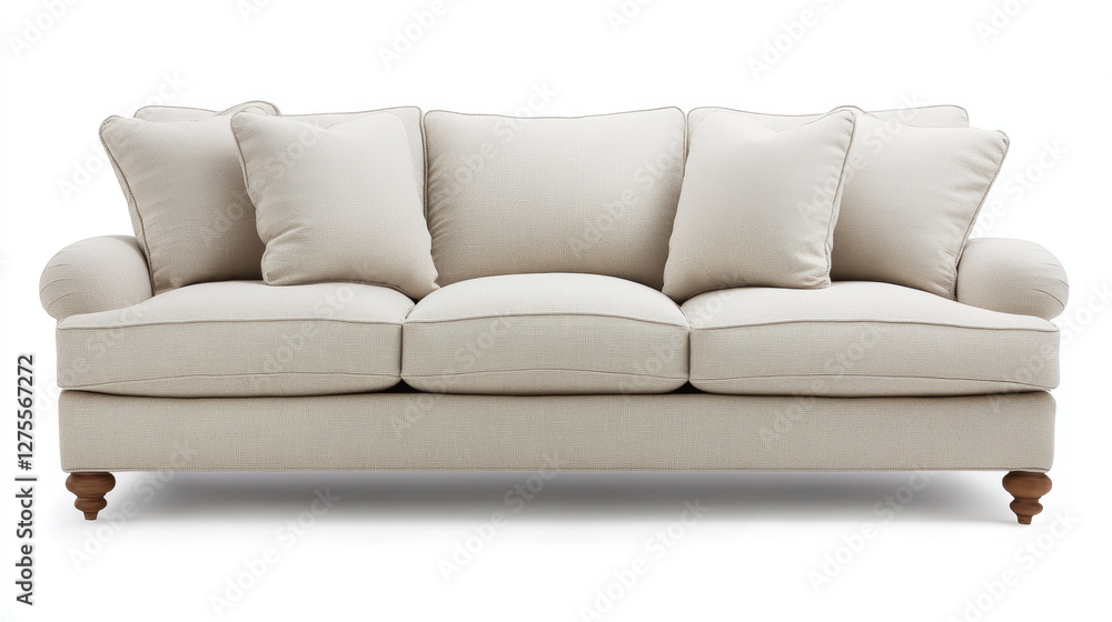 Obraz premium Furniture Choices for a Cozy Design Soft, Plush Sofas: Opt for sofas and armchairs that have deep seats and soft, comfortable upholstery. 