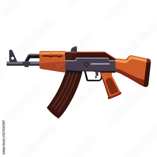akm 47 vector image 