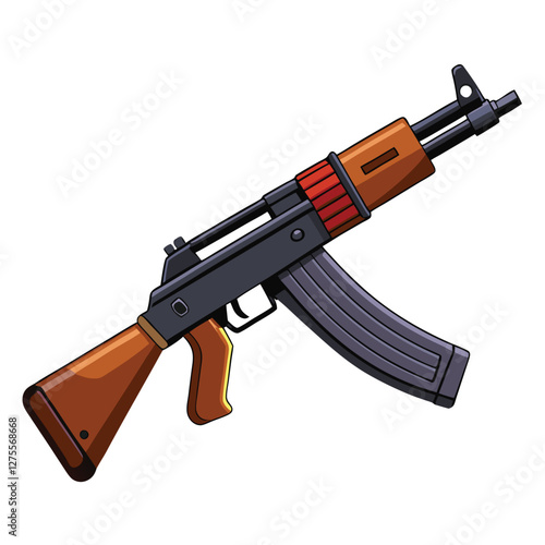 akm 47 vector image 