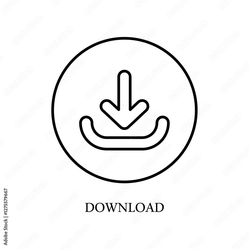 Icon a download, isolated against a clean background.
Icon a download, isolated against a clean background.