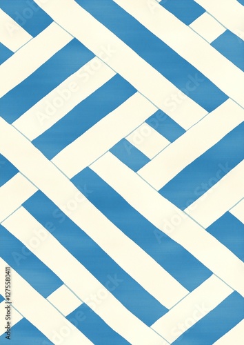 blue striped background, generated ai