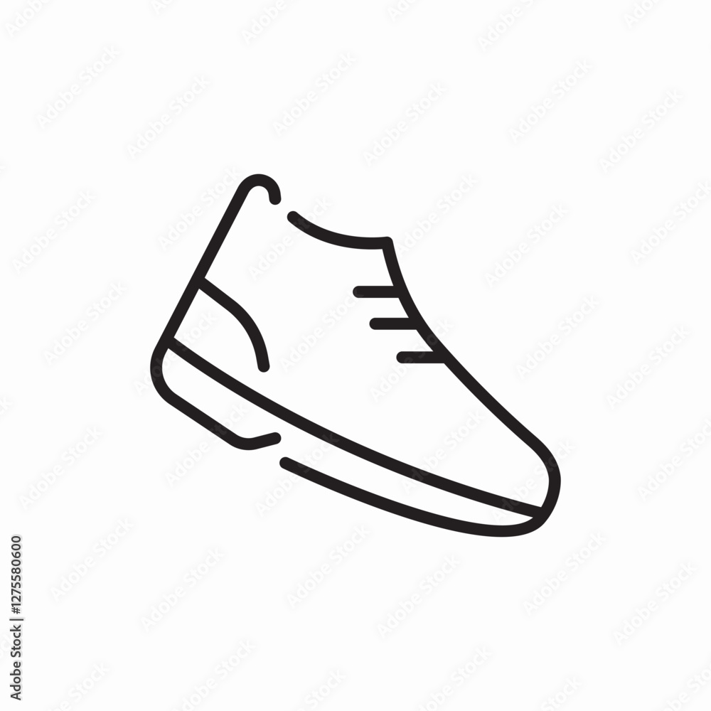 running shoe sport icon vector sign running shoe sport icon vector sign