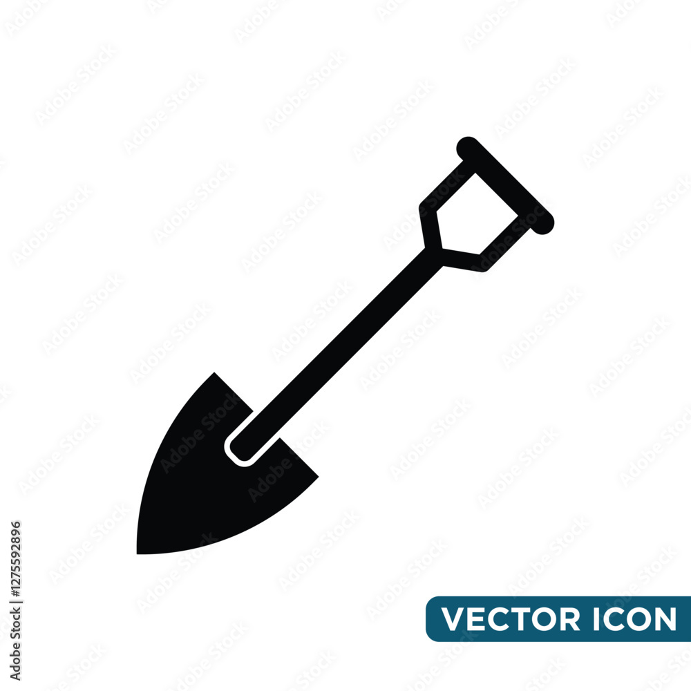 Minimalist Shovel Icon Design Template Minimalist Shovel Icon Design Template