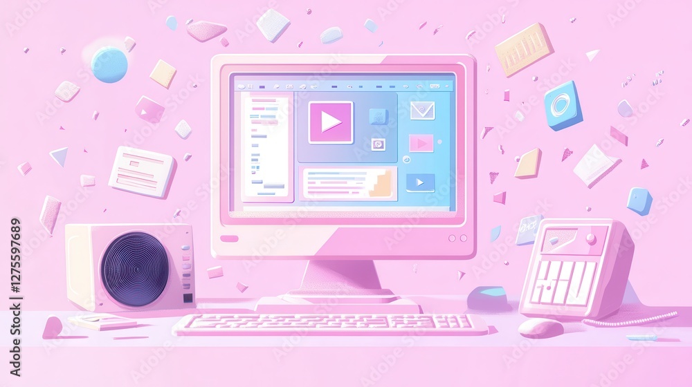 Retro old computer user interface,Pink Y2K computer window page and retro interface of PC screenTrendy,y2k pc element,8 bit pixel art,Transgressive conceptual modern art,kawaii retro 90s style. Retro old computer user interface,Pink Y2K computer window page and retro interface of PC screenTrendy,y2k pc element,8 bit pixel art,Transgressive conceptual modern art,kawaii retro 90s style.