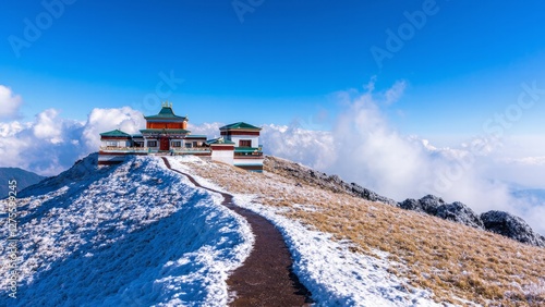 winter landscape in the mountains