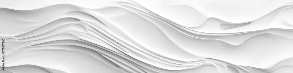 Seamless White Fluid Wave Texture Pattern. Modern Elegant Background. 3D Flow Abstract Design. Seamless White Fluid Wave Texture Pattern. Modern Elegant Background. 3D Flow Abstract Design.