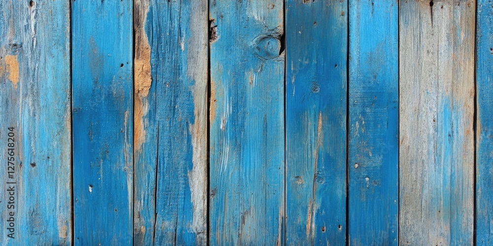 Textured blue wooden planks background with varying shades of blue and natural weathered marks positioned vertically for a rustic feel. Textured blue wooden planks background with varying shades of blue and natural weathered marks positioned vertically for a rustic feel.