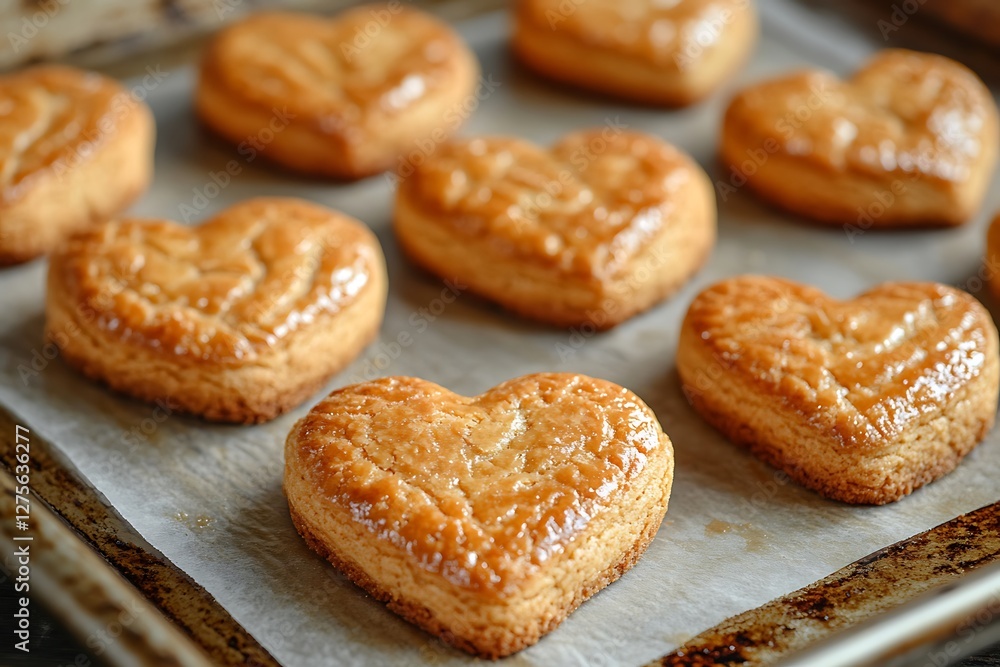 Heart cookies baking sheet kitchen Heart cookies baking sheet kitchen