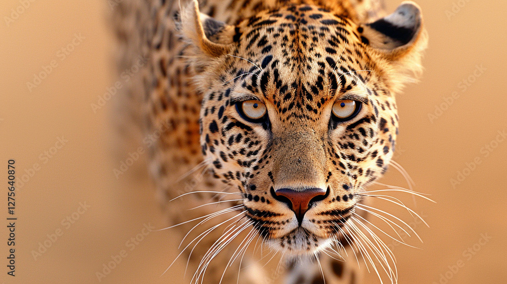 Fototapeta premium Close-Up Wildlife Image of a Focused Cheetah