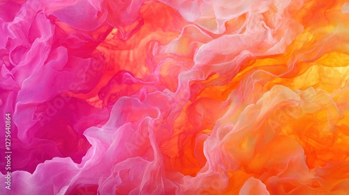 Abstract Colorful Swirls: A vibrant symphony of pink, orange, and coral hues, creating a mesmerizing and dynamic artwork.