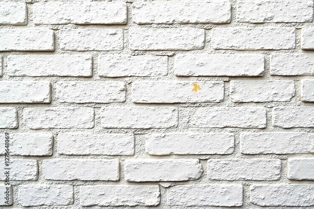 Close-up of weathered white brick wall with cracks and stains, Wall, White Close-up of weathered white brick wall with cracks and stains, Wall, White