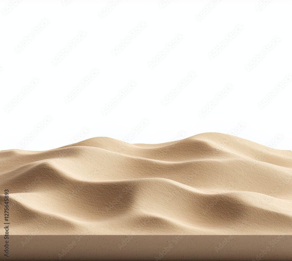Vast Sandy Landscape Beneath a Clear Sky: A Tranquil Panorama of Solitude and Natural Beauty Vast Sandy Landscape Beneath a Clear Sky: A Tranquil Panorama of Solitude and Natural Beauty