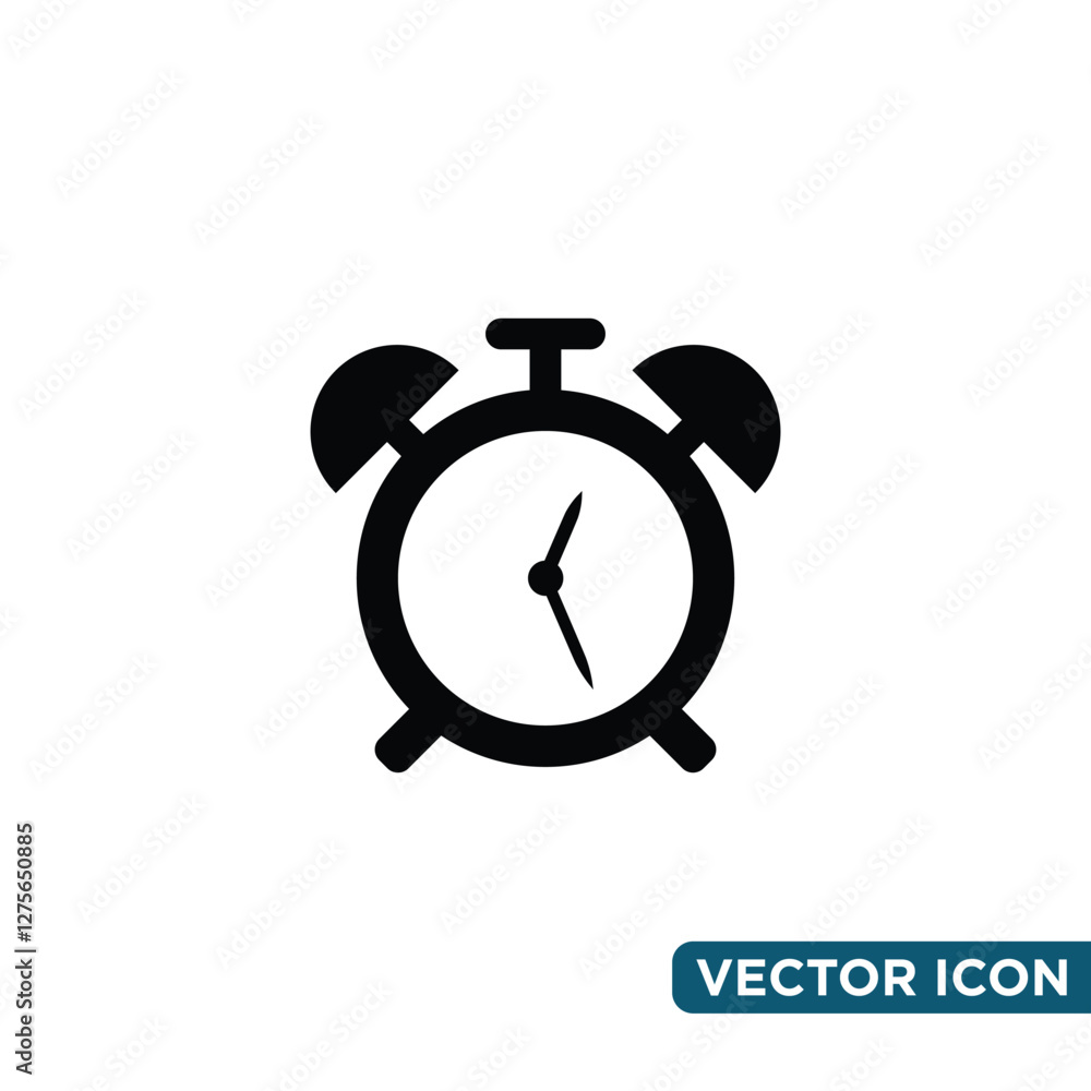 Minimalist Alarm Jam Icon Design Template Minimalist Alarm Jam Icon Design Template