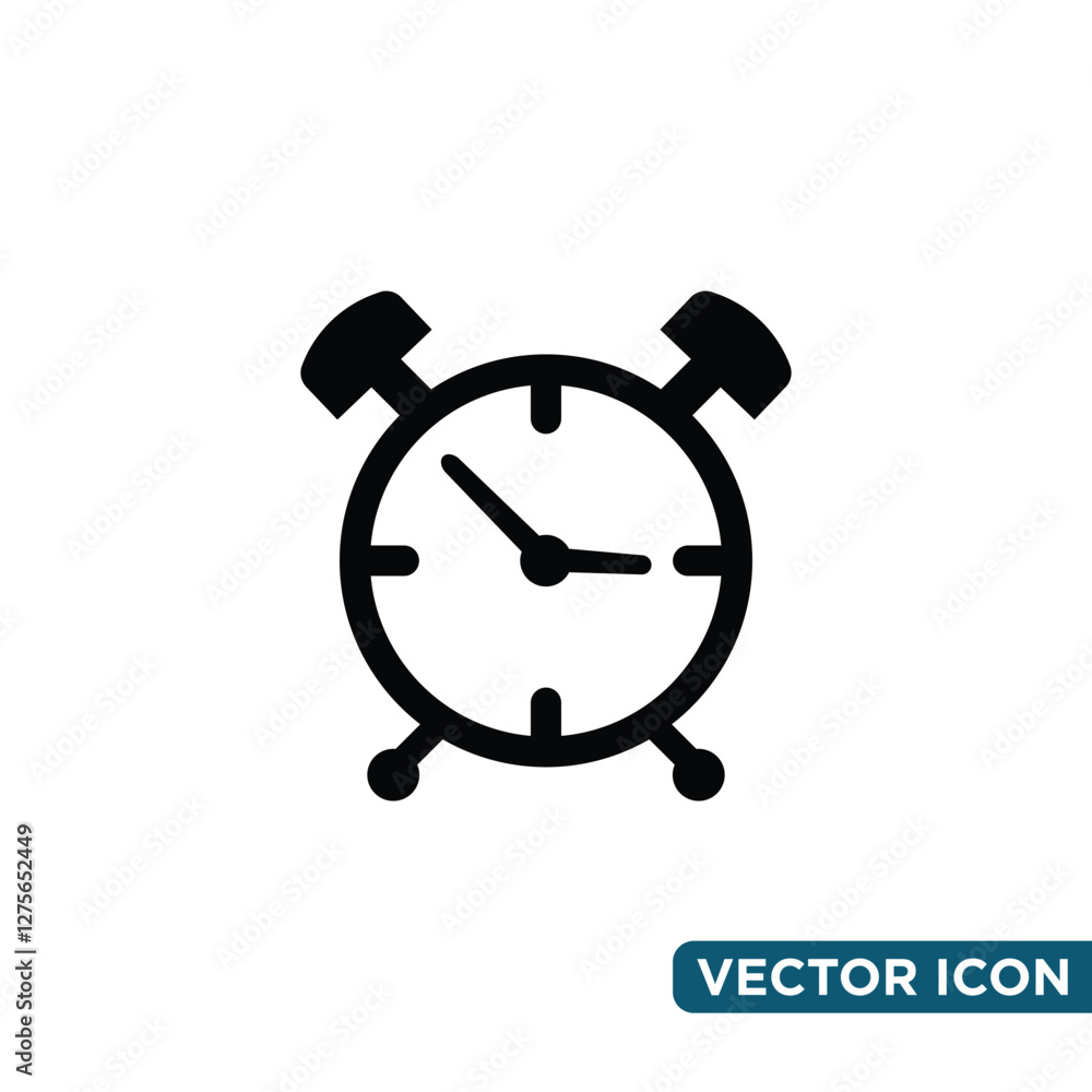 Minimalist Alarm Jam Icon Design Template Minimalist Alarm Jam Icon Design Template