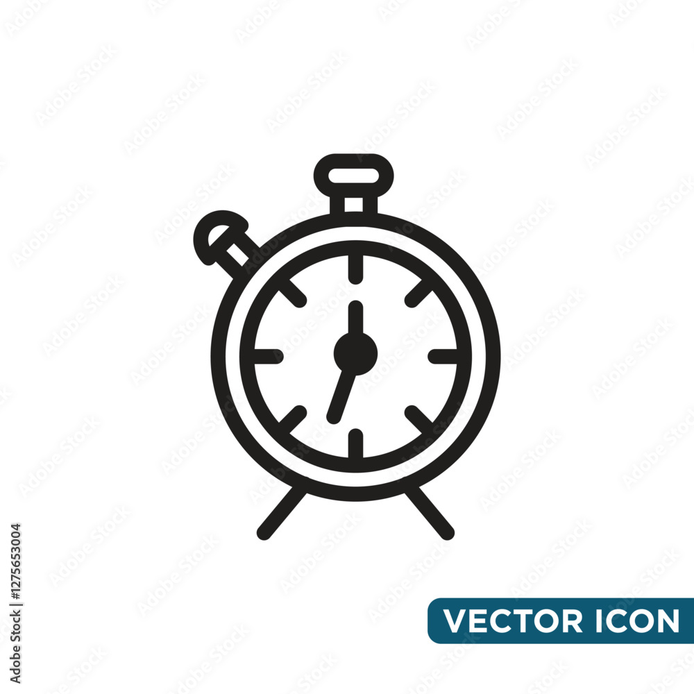 Minimalist Alarm Jam Icon Design Template Minimalist Alarm Jam Icon Design Template