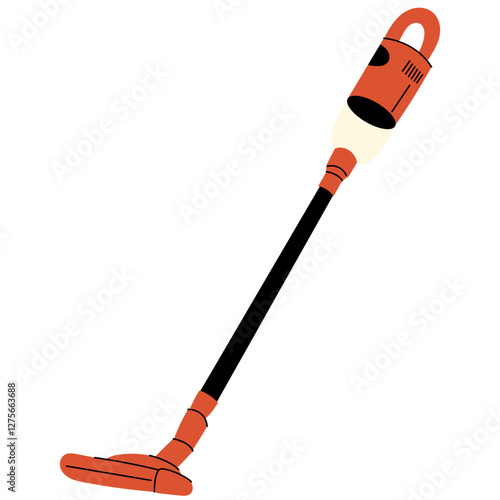 Handheld vacuum cleaner. Compact and portable cleaning devices. Hand draw vector illustration vacuum cleaner for home and professional cleaning.