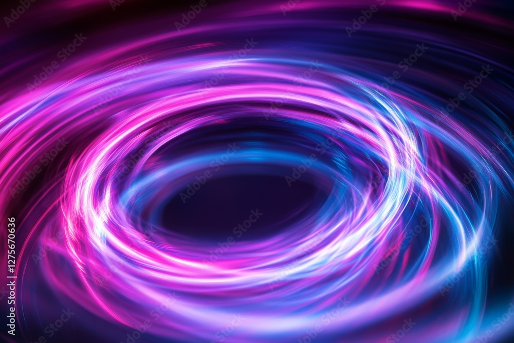 Swirling neon lights form a hypnotic and abstract vortex of vibrant pinks and blues. Swirling neon lights form a hypnotic and abstract vortex of vibrant pinks and blues.