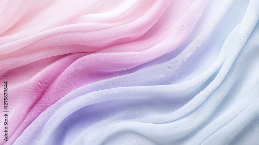 Obraz premium Pastel Dream: A Symphony of Soft Hues in Draped Fabric