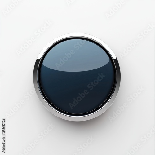 Free Download Modern Round Call to Action Button with Subtle Bevel Effect - GFXLoad