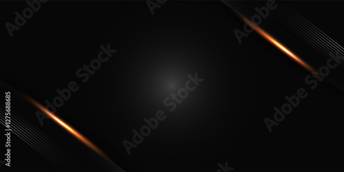 Abstract modern design black background with luxury golden elements vector illustration. eps10