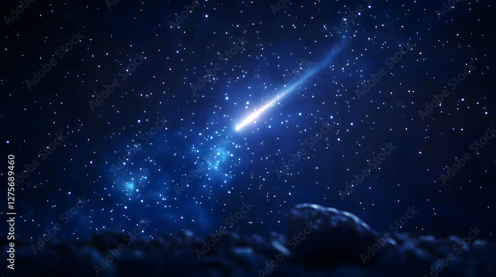 Meteorite Fragments on Rocky Terrain with a Cosmic Atmosphere
Meteorite Fragments on Rocky Terrain with a Cosmic Atmosphere