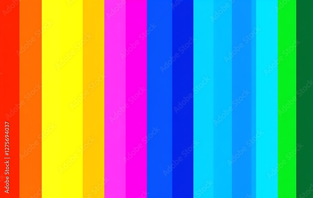 Obraz premium Vibrant rainbow stripes background
