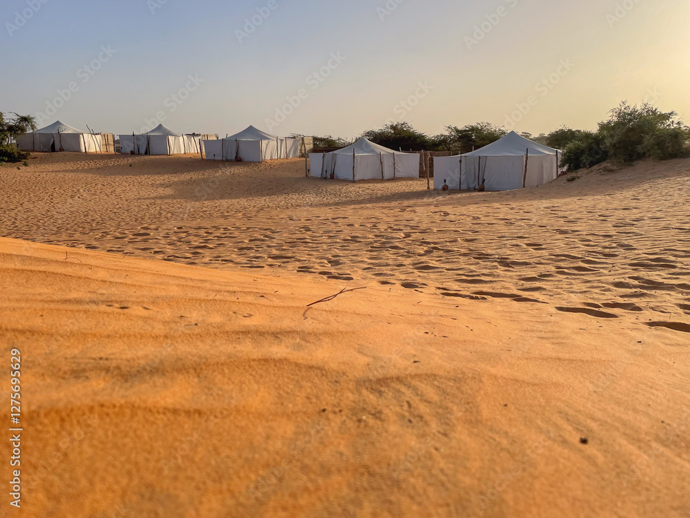 Deserto di Lampoul in senegal Africa Deserto di Lampoul in senegal Africa