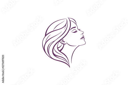 Floral and Line Art Woman Logo Bundle