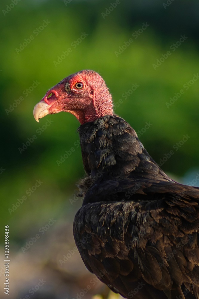 Turkey vulture in natural habitat. Turkey vulture in natural habitat.