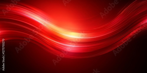 Red Hot Abstract Background With Smooth Diagonal Wavy Lines For Modern Design Project. 85 Characters