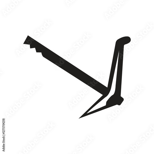 Bangladeshi old plow vector image in white background.