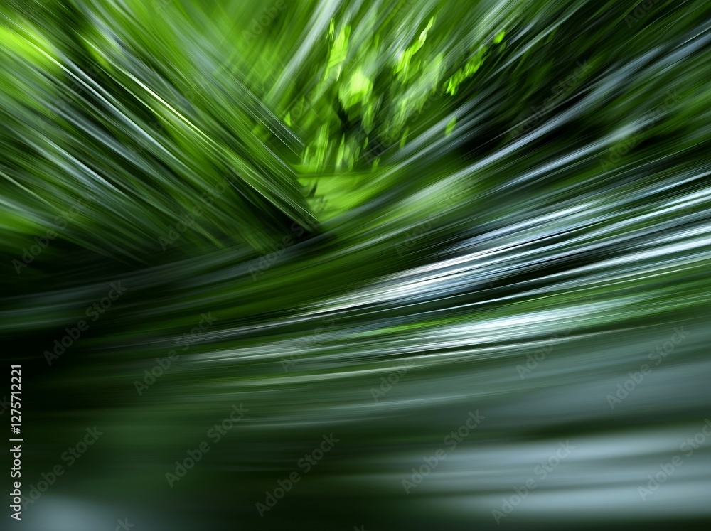 Obraz premium The backdrop features a gradient of natural hues blended with abstract green blur