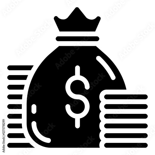 funding vector glyph icon