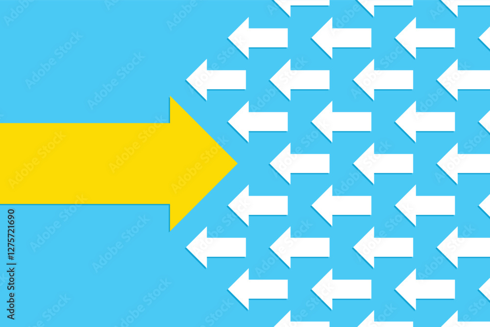 Going Your Own Way Concept With Arrows Going Your Own Way Concept With Arrows