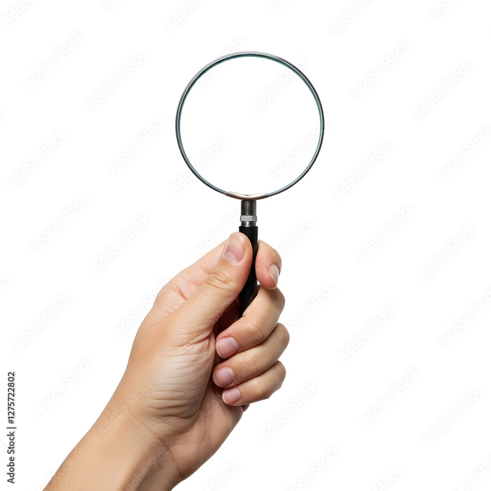 Hand holding magnifying glass, (hand:1.1), (detailed skin:1.2), (light skin tone:1.1), (natural nails:1.1), magnifying glass, (metal frame:1.1), (clear lens:1.1), (realistic material:1.1), Hand holding magnifying glass, (hand:1.1), (detailed skin:1.2), (light skin tone:1.1), (natural nails:1.1), magnifying glass, (metal frame:1.1), (clear lens:1.1), (realistic material:1.1),