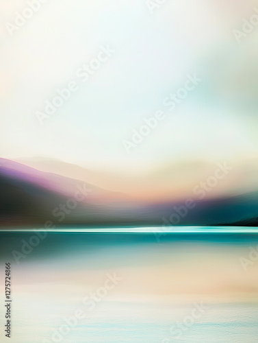 Nature landscape with gradient effect