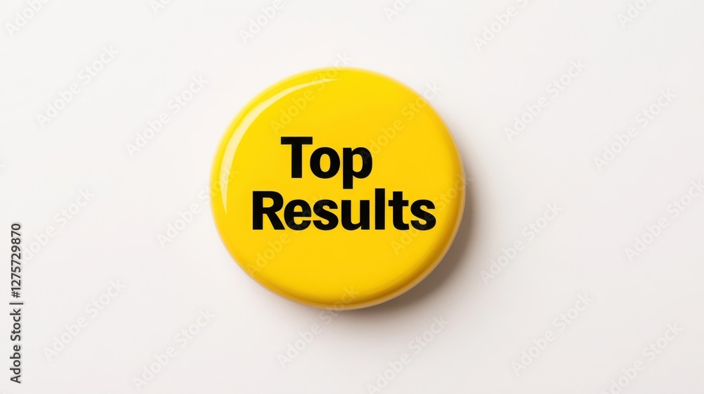 A bright yellow circle with the text A bright yellow circle with the text