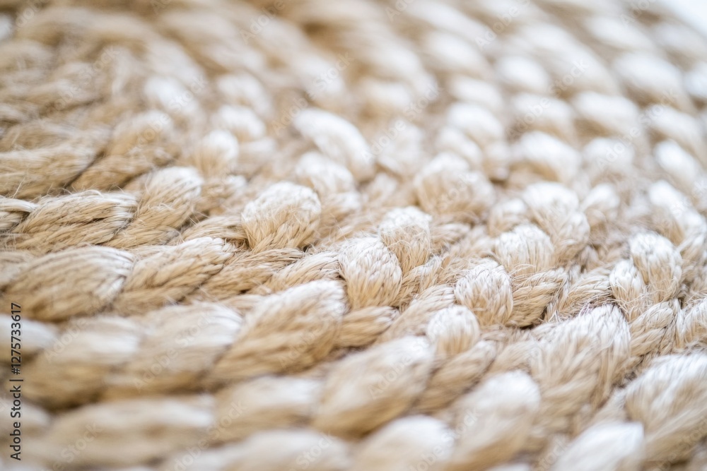 Fototapeta premium Intricate woven straw patterns create a modern and natural background with soft lighting