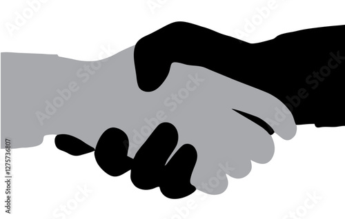 shake hands silhouette