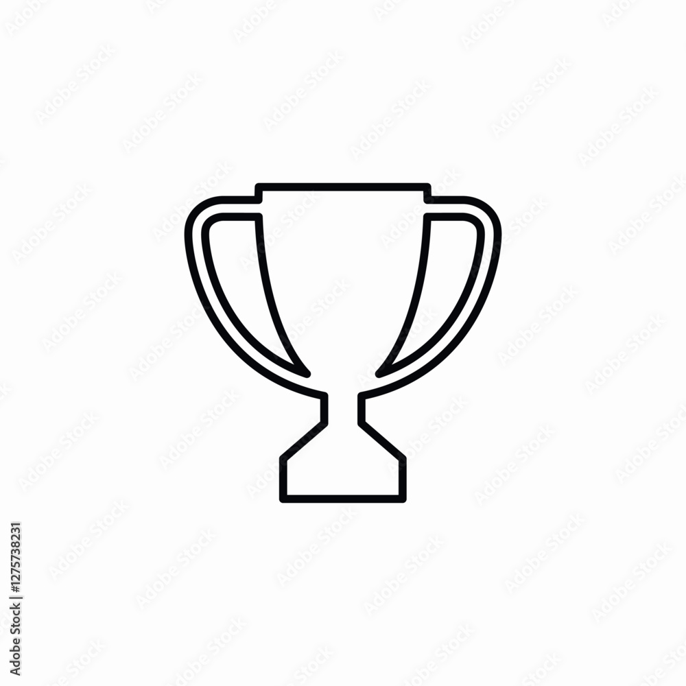 winner trophy cup icon vector sign winner trophy cup icon vector sign