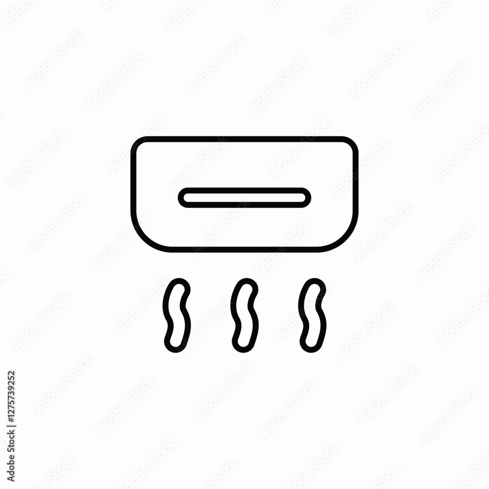 heater temperature control icon vector sign heater temperature control icon vector sign