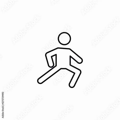 physical exercise icon vector sign