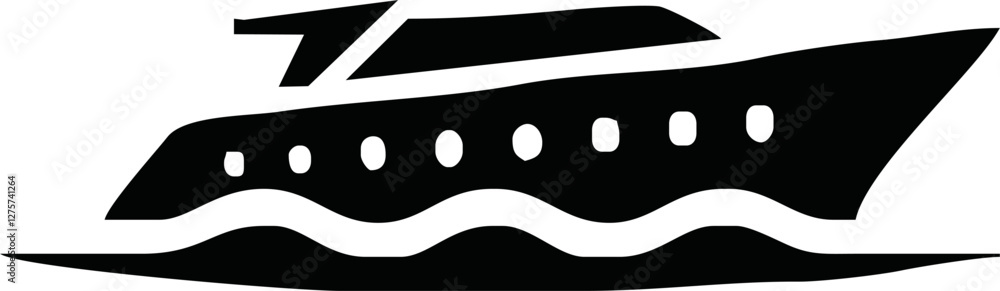 Yacht ship, water boat, yacht silhouette. Yacht ship, water boat, yacht silhouette.