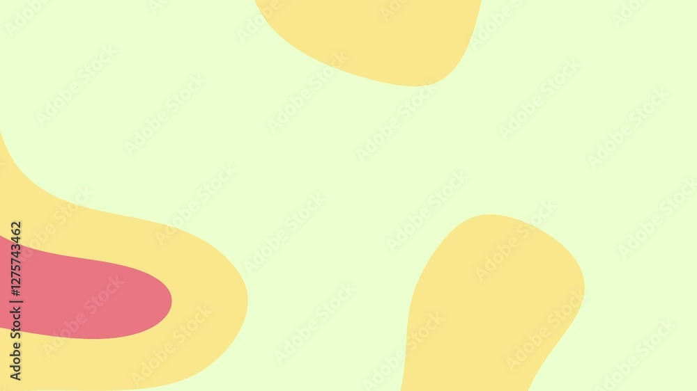 Abstract Pastel Shapes: Organic Forms in Yellow, Pink, and Green Abstract Pastel Shapes: Organic Forms in Yellow, Pink, and Green