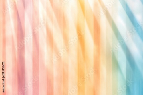 Light-dispersing background creating a vibrant rainbow effect in soft colors