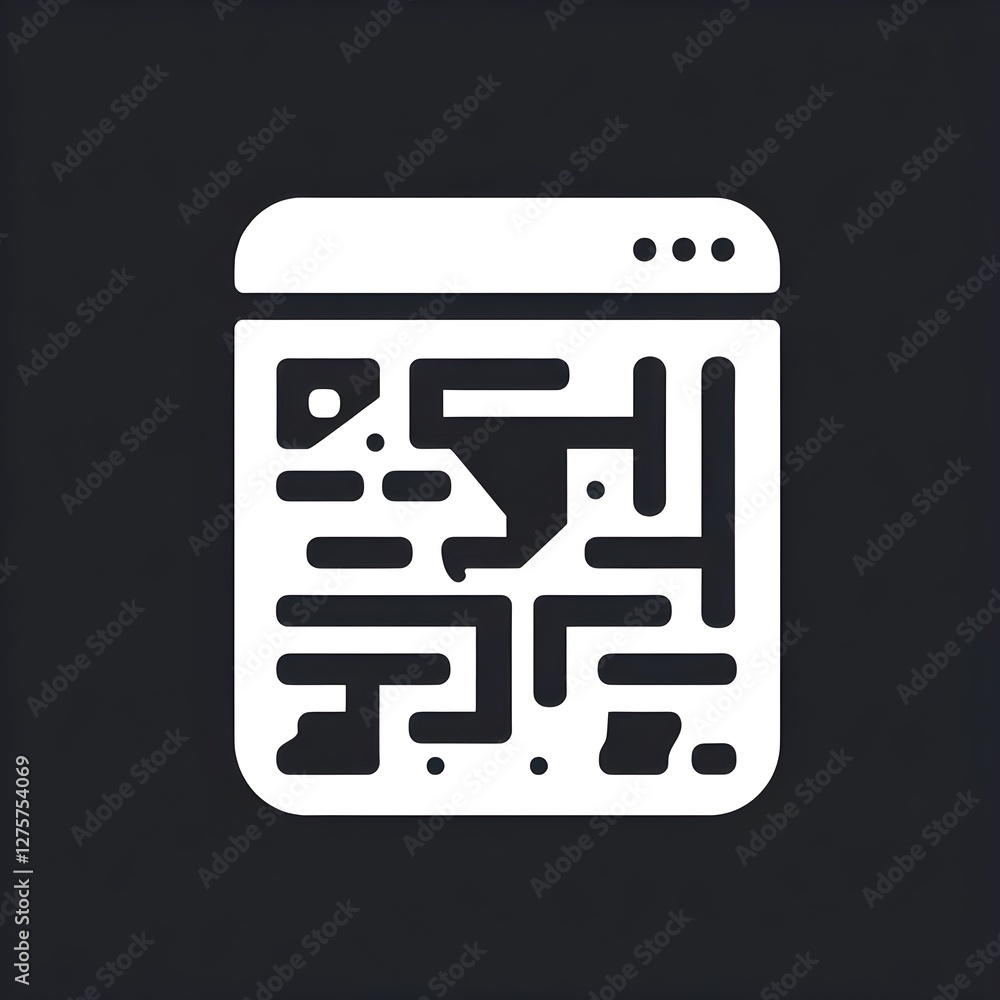 A stylized digital icon of a web browser window with a maze-like circuit pattern, symbolizing cybersecurity, coding, or data processing in the digital space. A stylized digital icon of a web browser window with a maze-like circuit pattern, symbolizing cybersecurity, coding, or data processing in the digital space.