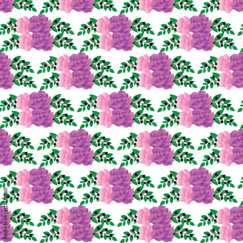 seamless pattern with flowers